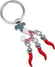 Schlüsselanhänger Italien Horn Anhänger Chili Horn Glücksbringer Scharmützel