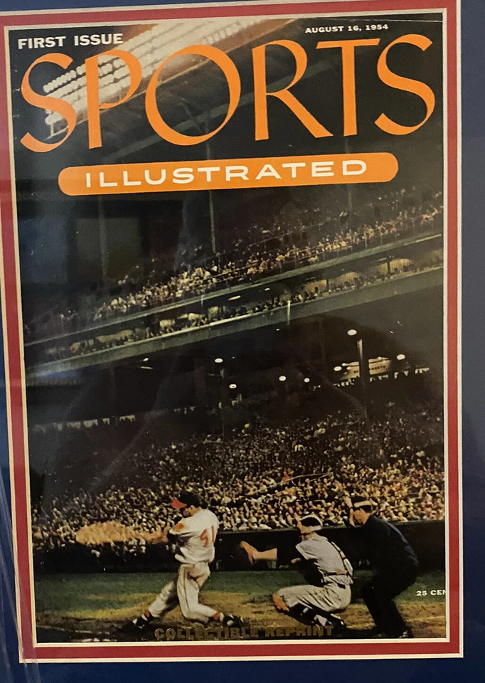 Eddie Matthews signed cachet with SI Custom Framed Ensemble  Jsa Coa. HOF Braves - Image 3 of 4