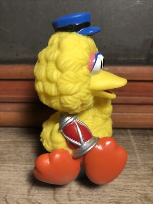 Vintage 90's Tyco Sesame Street Wind Up Train Big Bird Conductor