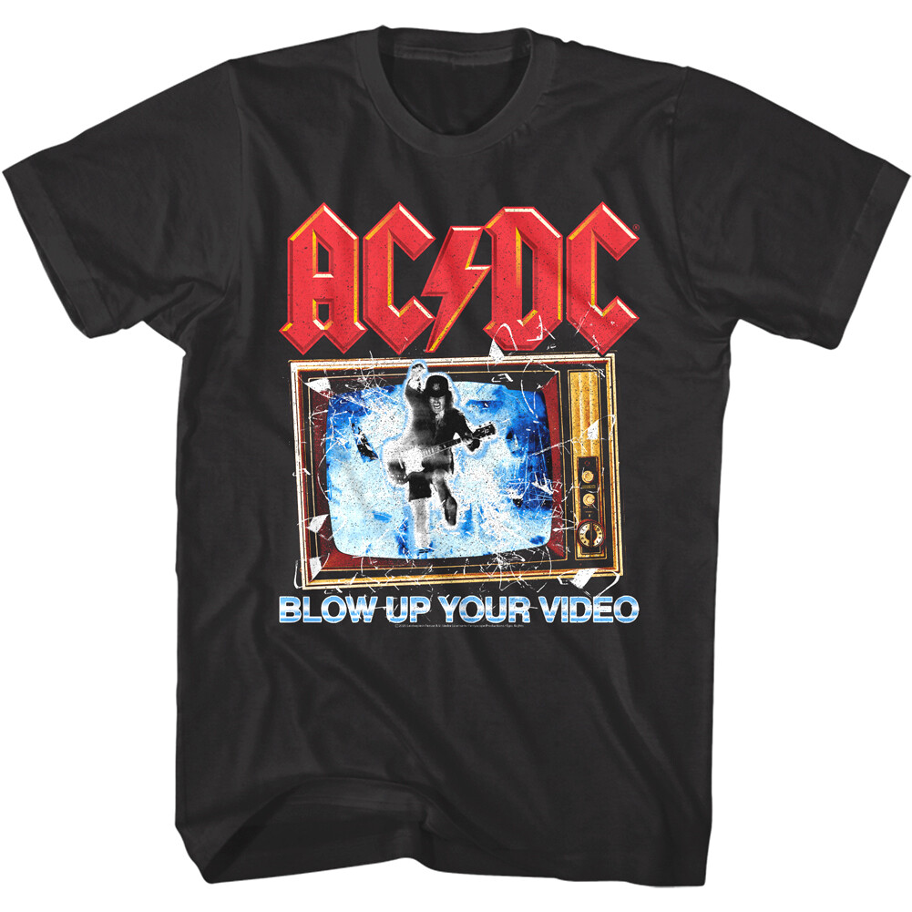 ACDC Blow Up Your Video Men's T Shirt Concert Tour Rock Band Angus