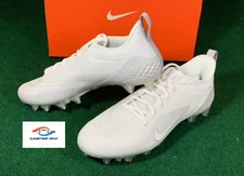 New Nike Alpha Huarache Pro 8 Low LAX TD Lacrosse Football Cleats White Platinum