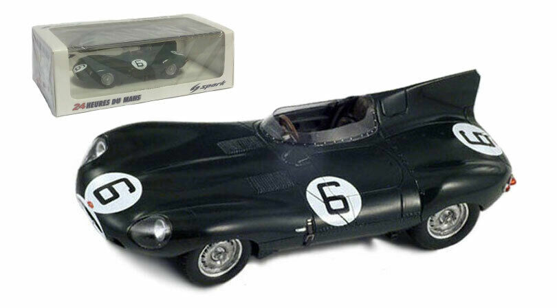Spark 43LM55 Jaguar D Type #6 Le Mans Winner 1955 - Hawthorn Spark 43LM55 Jaguar D Type #6 Le Mans Winner 1955 - Hawthorn