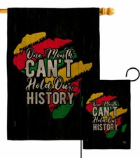 Hold Our History Buralp Garden Flag Black Lives Matter Decorative Yard Banner