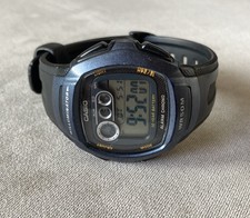 Casio 2963 W-210 Mens Alarm Chrono Digital WR 50m Watch Black \u0026 Blue for  sale online | eBay