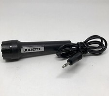 Juliette Audio Microphone 3.5mm Jack Port 44  Cord Handheld Black UNTESTED As Is