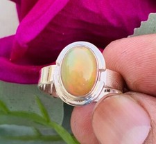 Ethiopian Opal Ring,Statement Ring,925 Sterling Silver Jewelry,Boho Ring,Gift