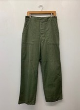 US Army Herringbone HBT Fatigue Pants, 1950s, Size W32 L32. S-85