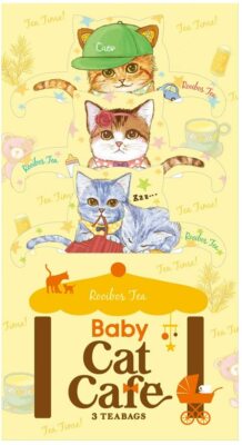 Baby Cat Cafe Rooibos Tea 3 Tea Bags (No Caffeine)