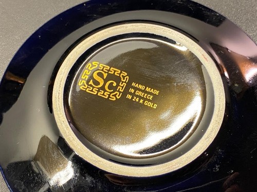 Tazzine e piattini da caffè vintage x 4 design oro 24 ct, fatti a mano greci pre-amati!! - Foto 3 di 6