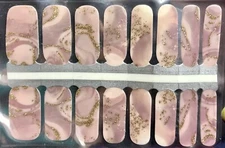 Color Nail Polish Strips, 16ct.  Mauvelous Marble  Read  DESCRIPTION BELOW