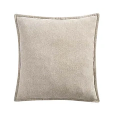 Mainstays 22" x 22" Washed Stone Taupe Chenille Flange Decorative Pillow