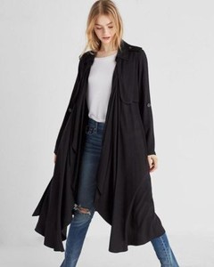 black belted duster coat