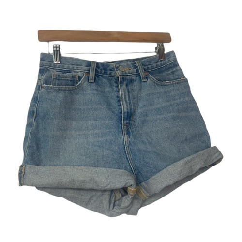 High Rise Blue Denim Jean Shorts Size 