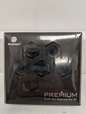 Bitspower Premium G1/4" Hex Multi-Link For OD 16MM 6 Pack Matte Black - NEW