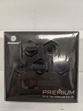 Bitspower Premium G1/4" Hex Multi-Link For OD 16MM 6 Pack (Matte Black) - NEW