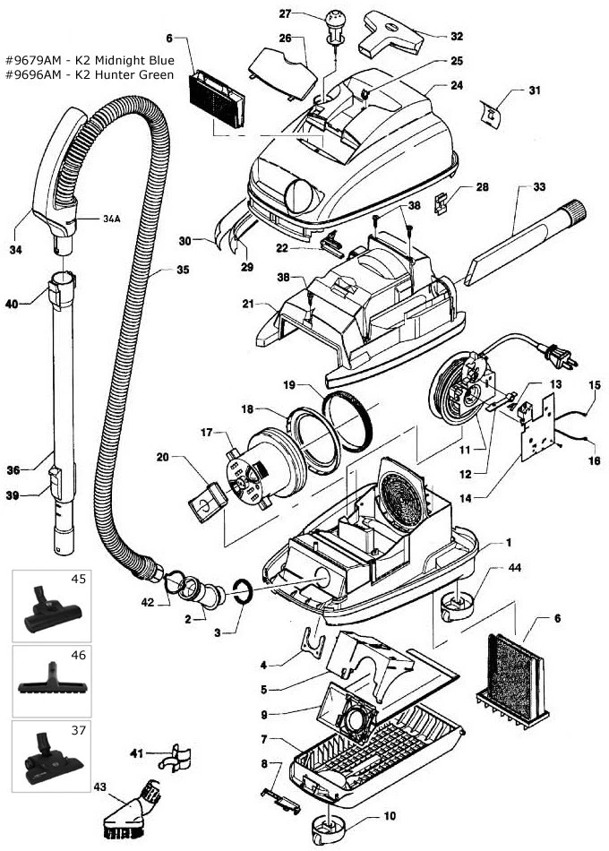 Miele on sale vacuum parts