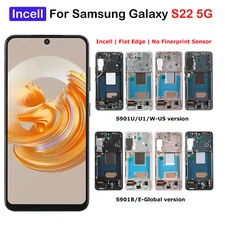 Incell For Samsung Galaxy S22 5G SM-S901U/W/B/E LCD Screen Assembly Black Green