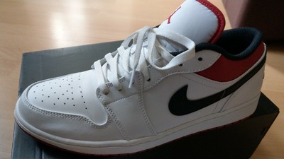 Jordan 1 Low University Red White Black EU 45.5 | US 11.5 | Gebraucht, Wie  Neu | eBay