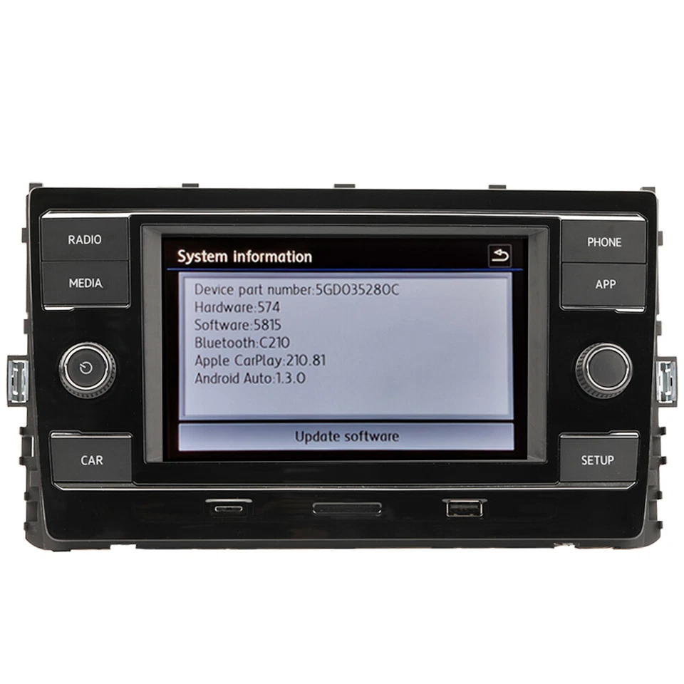 Für VW GOLF 7 7.5 GTR Passat B8 Tiguan L Autoradio MIB 280C Android Auto Carplay - Bild 4 von 4