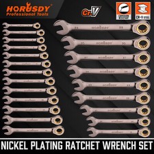 HORUSDY 6-32MM Ratchet Spanner Nickel Plating Ratcheting Spanners Metric Au