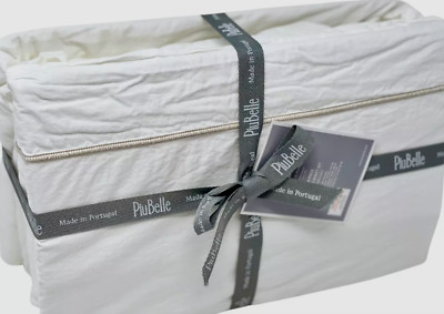 Piubelle QUEEN Size Sheet Set w/Gold Tan Raised Stitching - Crisp Cotton Percale