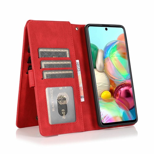 Custodia supporto portafoglio tascabile flip in pelle Samsung Galaxy A Series - Foto 41 di 44