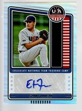 2023 USA Stars & Stripes Collegiate Nat'l Team Auto Holo #5 Ethan Flanagan /100