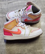 Nike Air Jordan 1 YOUTH SIZE 7 Mid GS Edge Glow White Pink Blast CV4611-100
