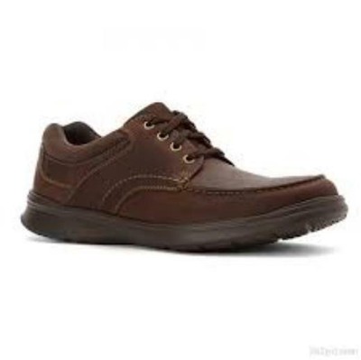 clarks men brown leather casual shoes