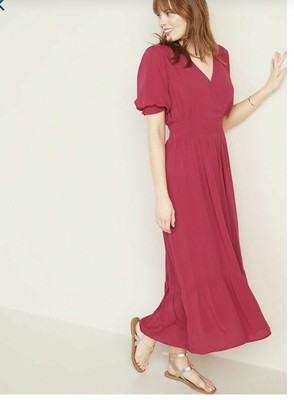 navy and hot pink dress