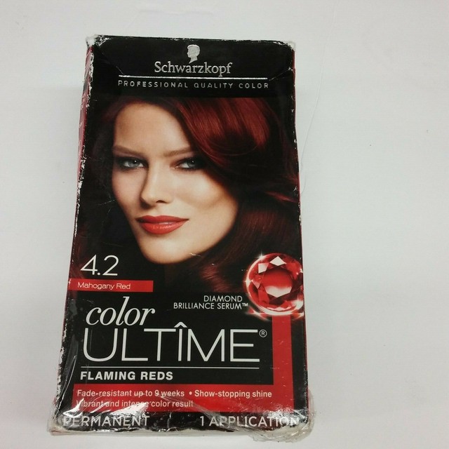 SCHWARZKOPF COLOR ULTIME 4.2 MAHOGANY RED PROFESSIONAL QUALITY COLOR....H200 eBay