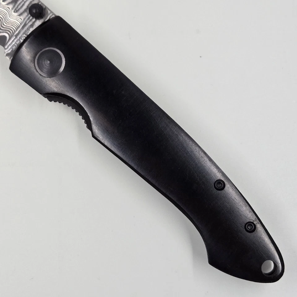 Cuchillo Plegable Boker Plus Damascus Gent 1 Madera Ébano Linerlock, Caja Original Foto 4 de 4