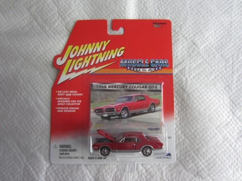 2001 Johnny Lightning Muscle Cars U.S.A.: Red 1968 Mercury Cougar GT-E NIP