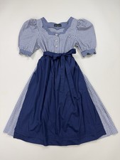 Berwin & Wolff Cotton Dirndl Dress Gingham Apron Puff Sleeve 2XL