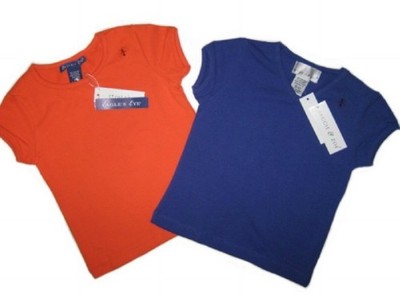 Girl's Stretch Tops Blue & Orange NWT Size 4 Small, Eagle's Eye/Maggie & Zoe