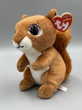 TY Beanie Baby SQUIRE the Brown Squirrel Plush 6 Stuffed Animal Toy
