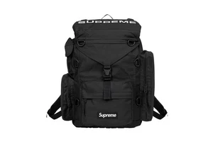 Supreme SS23 Campagne militaire Sac à dos noir Voyage