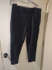 Liverpool The Knit Trouser Women  s 14/32 Black Gables Pull-On Ankle No Pockets