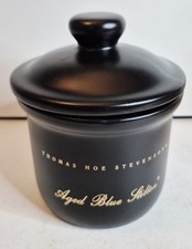 London Pottery Black Lidded Stilton Storage Jar Churn Empty Thomas Hoe Stevenson
