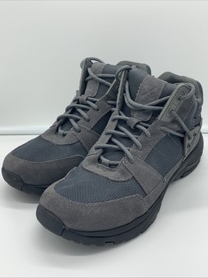 Lands  End Men s Hiking Boots US 8D Gray Suede Mesh All-Weather Lace Up