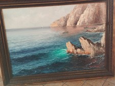 DIPINTO OLIO SU TELA GUIDO ODIERNA "CAPRI" CM. 70*100