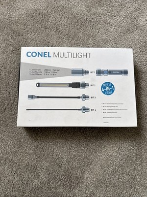 CONEL LED Taschenlampen-Set  Multilight 4 versch. Lichtaufsätze, USB Lenser