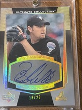 Brandon Webb Upper Deck Ultimate Collection Autographed 2003 Rookie Card 19/25. rookie card picture