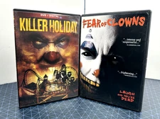 Clown Horror DVD Lot - Fear of Clowns (2006) & Killer Holiday (2013) OOP Horror