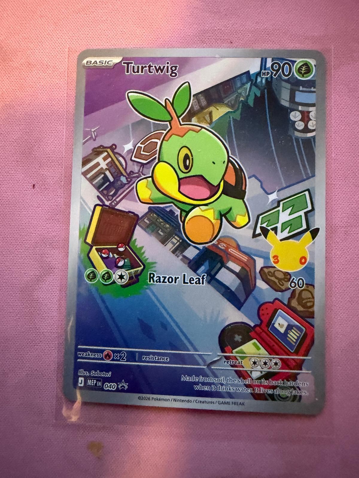 TURTWIG 040 HOLO PROMO ME: MEGA EVOLUTION PROMO POKEMON NM/M