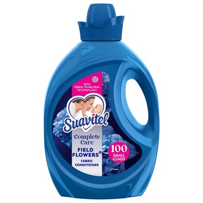Suavitel Complete Liquid Fabric Softener, 100 Fl Oz (Pack of 1), Blue 