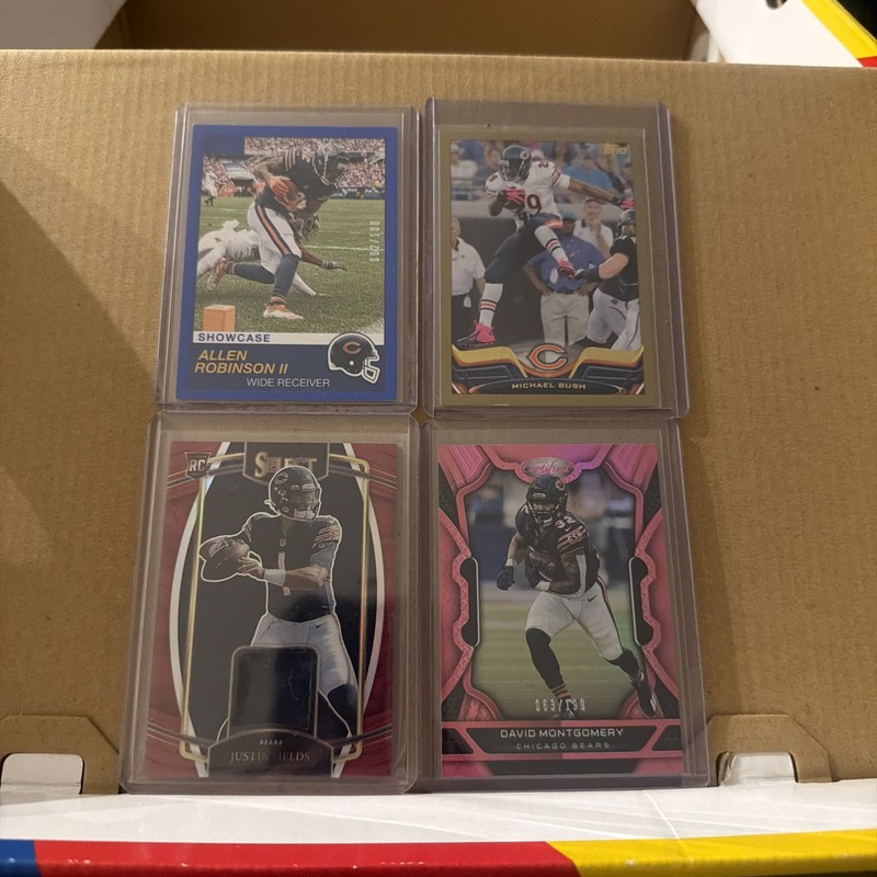 Chicago Bears Card Lot 3 Numbered Cards, 1 Rookie Patch Allen Robinson!