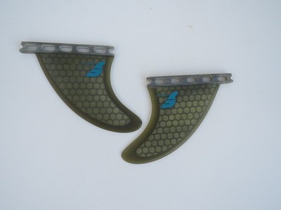 Futures Fins Quad Rears QD2, 3.75'', Smoke, New with Case!!