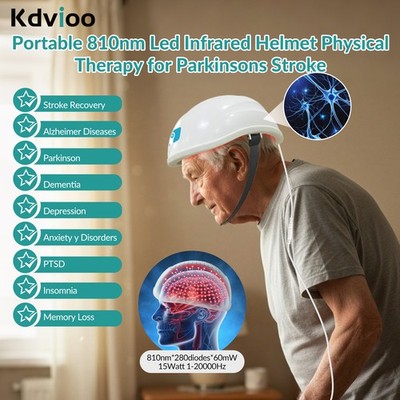 Kdvioo 810nm Near Infrared Wearable Helmet for Effective Stroke Rehabilitation