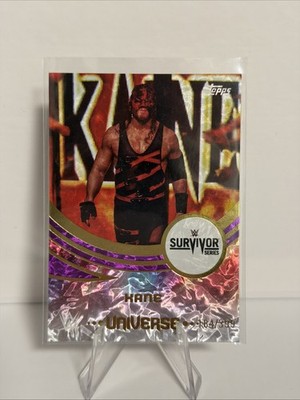 2025 Topps Universe WWE Survivor Series Variation Purple Glass Kane /399